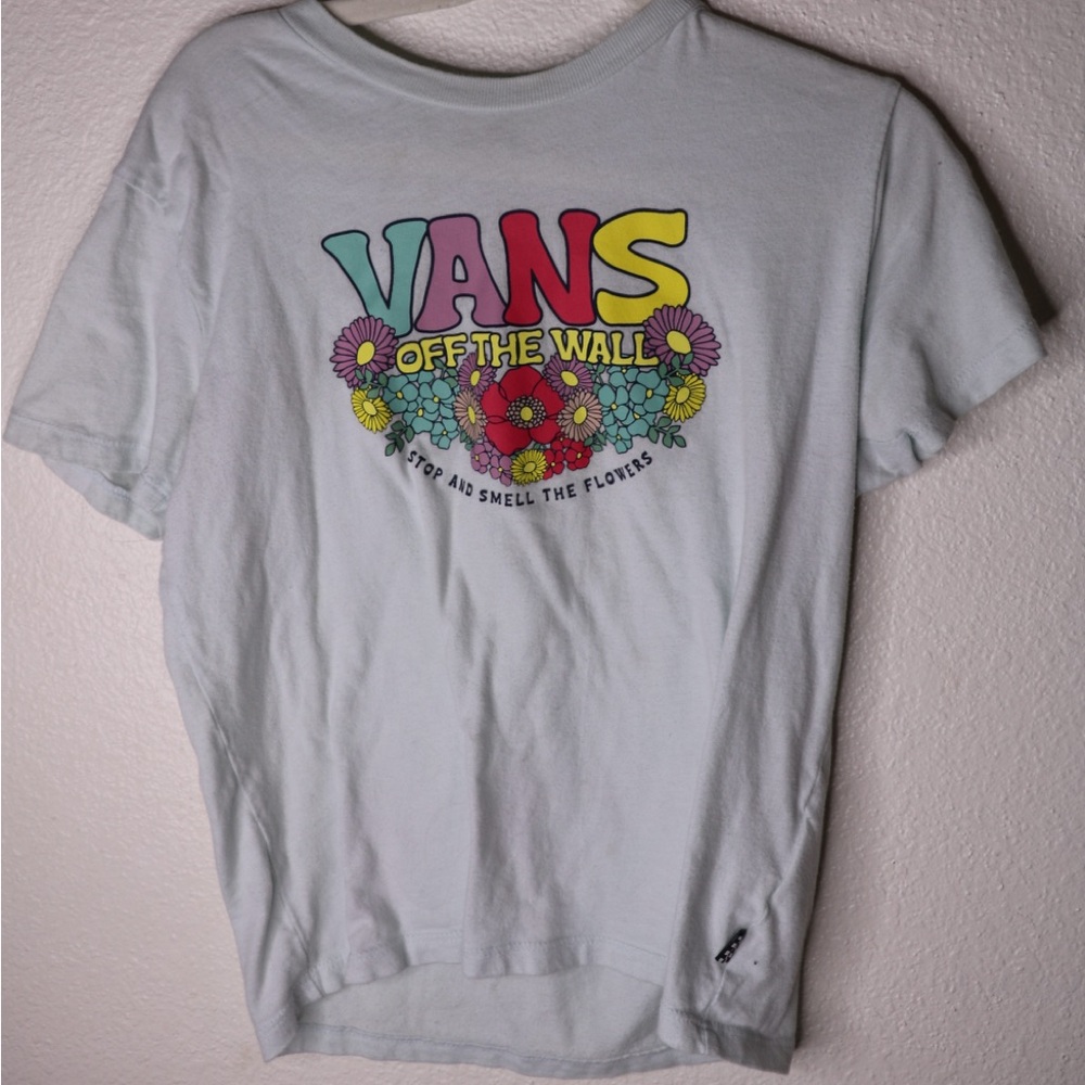 Vans off the wall flower tee